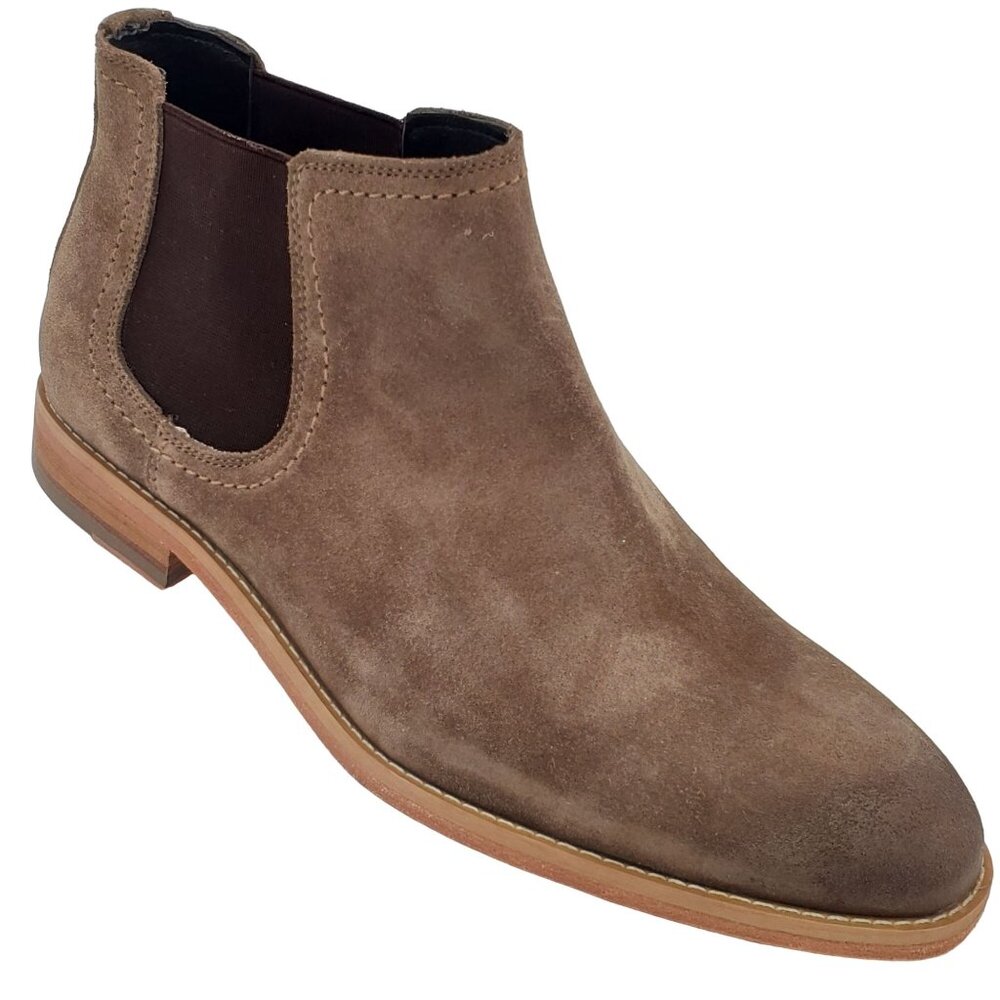NEW Fabio De Luca Men 9 Tan Brown All Leather Suede Chukka Dress Boots Old Stock - Picture 14 of 14
